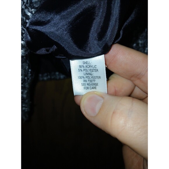 Croft & Barrow Career Jacket Womens Size XL 42×25 Static Gray Buttoned Lining - Picture 4 of 16